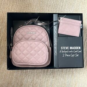 Steven Madden Backpack and Card case set